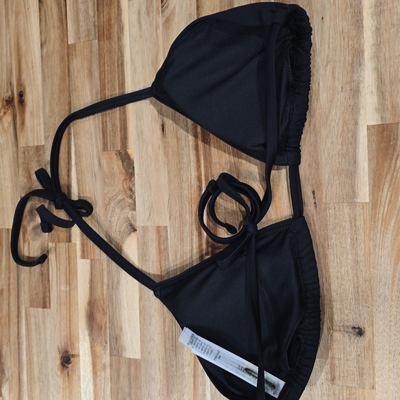 Victoria's Secret Women's Medium Black Bikini Swim Suit Top New w/out Tags! - Picture 2 of 4